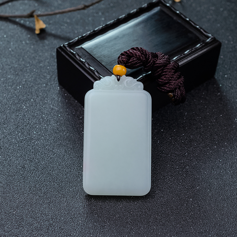 和田玉关公吊坠-红掌柜