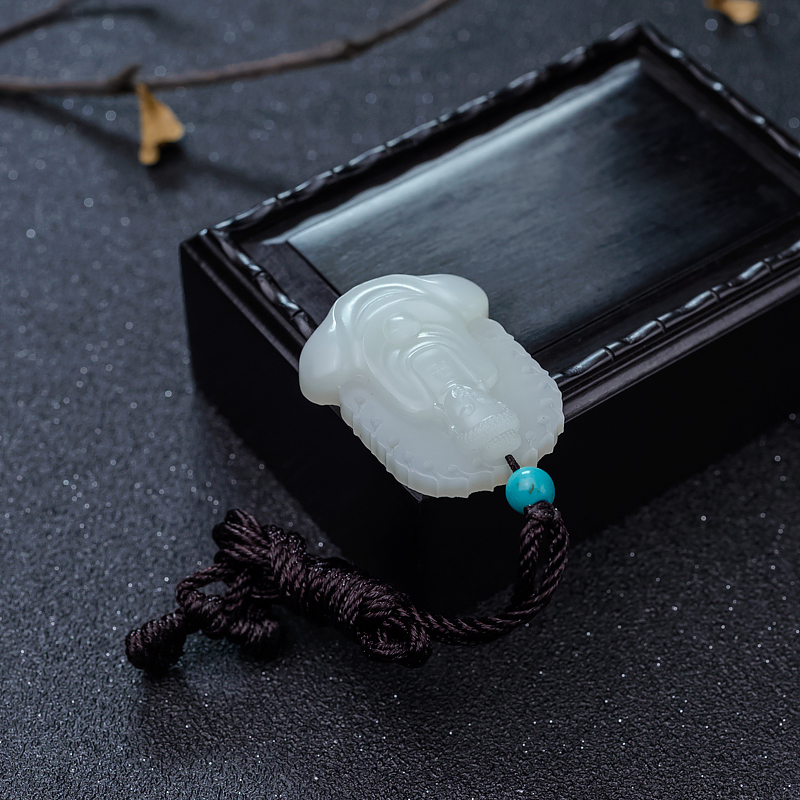 和田玉佛挂坠-红掌柜