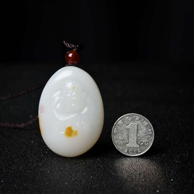 和田玉福在眼前吊坠-红掌柜