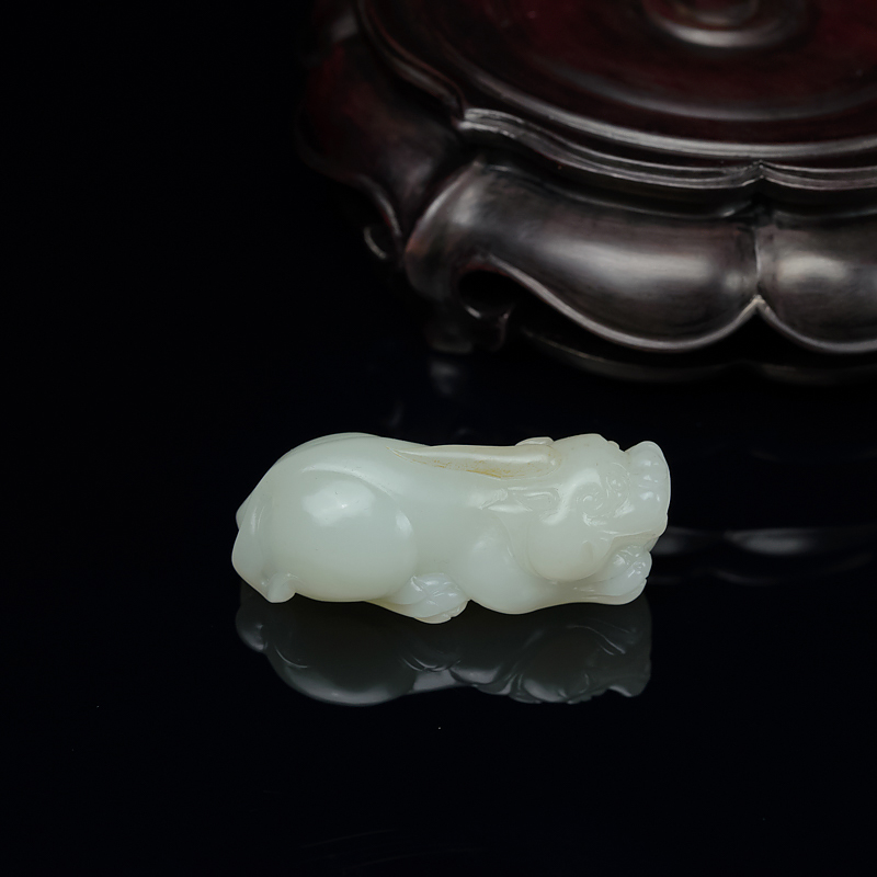 山料和田白玉吊坠-红掌柜