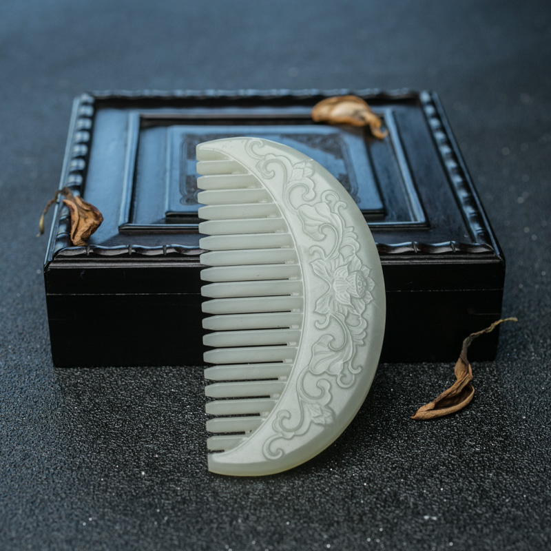 山料和田玉梳子-红掌柜