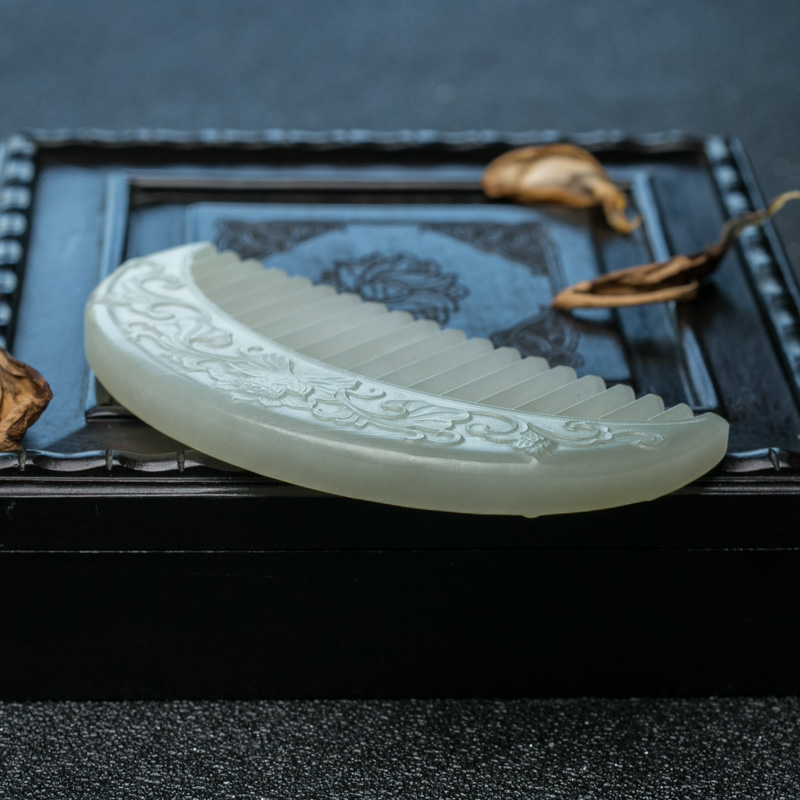 俄罗斯和田玉梳子-红掌柜