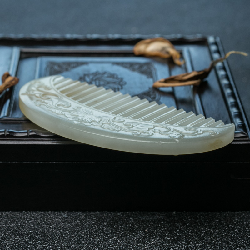 俄罗斯和田玉梳子-红掌柜