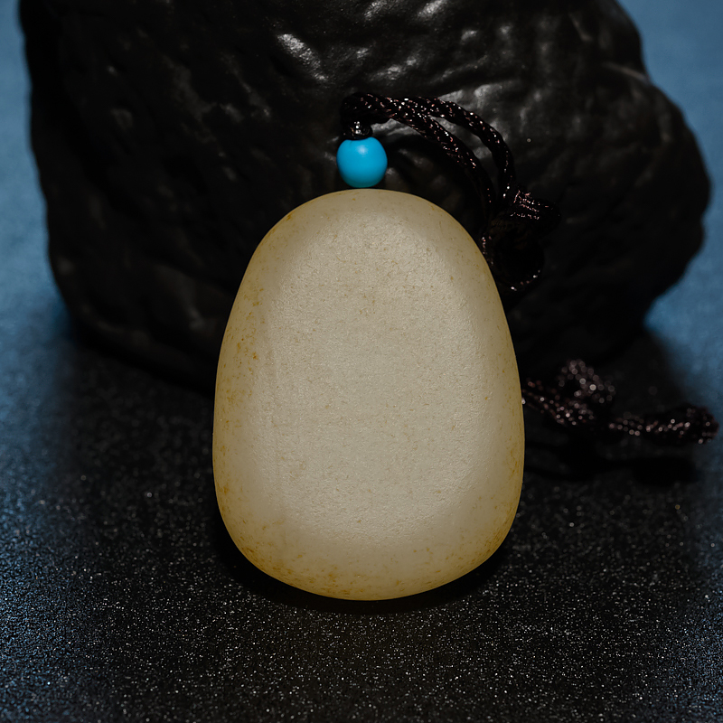 和田玉观音吊坠-红掌柜