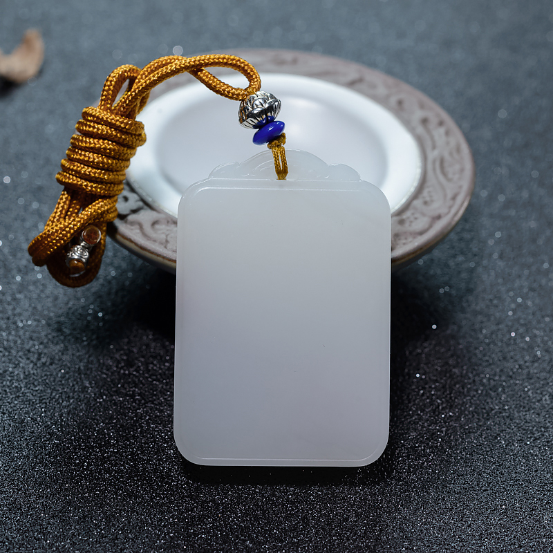 山料和田白玉鱼跃龙门吊坠-红掌柜