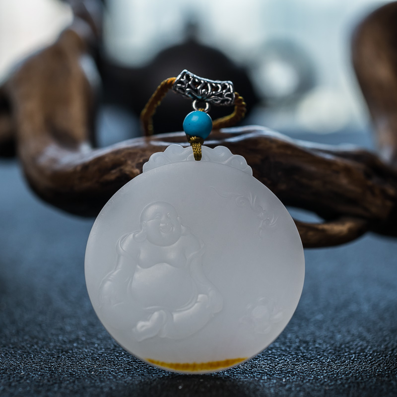 和田玉福在眼前吊坠-红掌柜