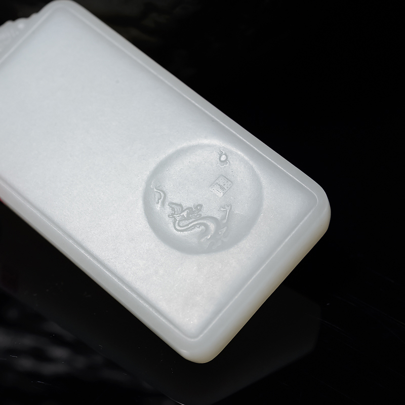 和田羊脂白玉关公-红掌柜