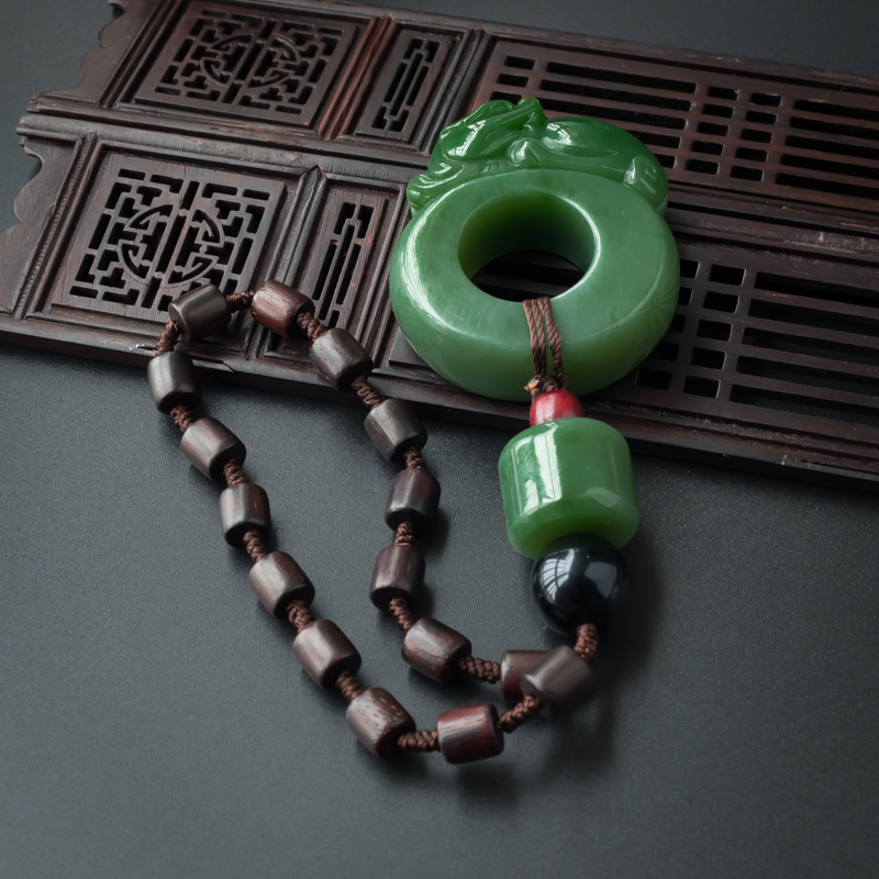 麒麟扳指手把件 - 红掌柜