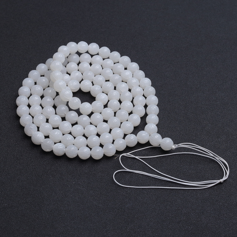 白玉山佛珠-红掌柜