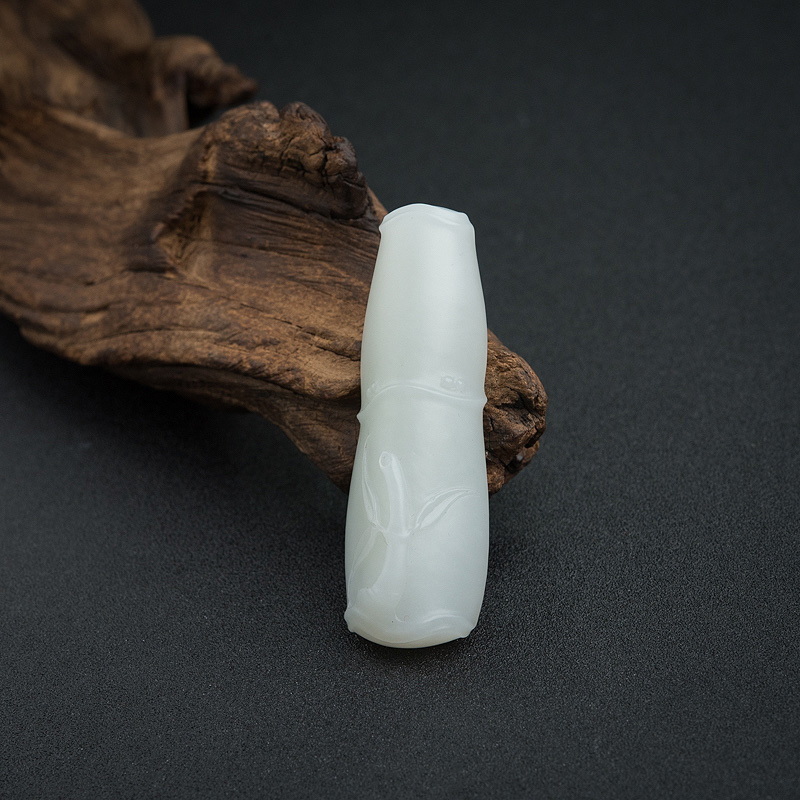 俄料白玉节节高升吊坠-红掌柜