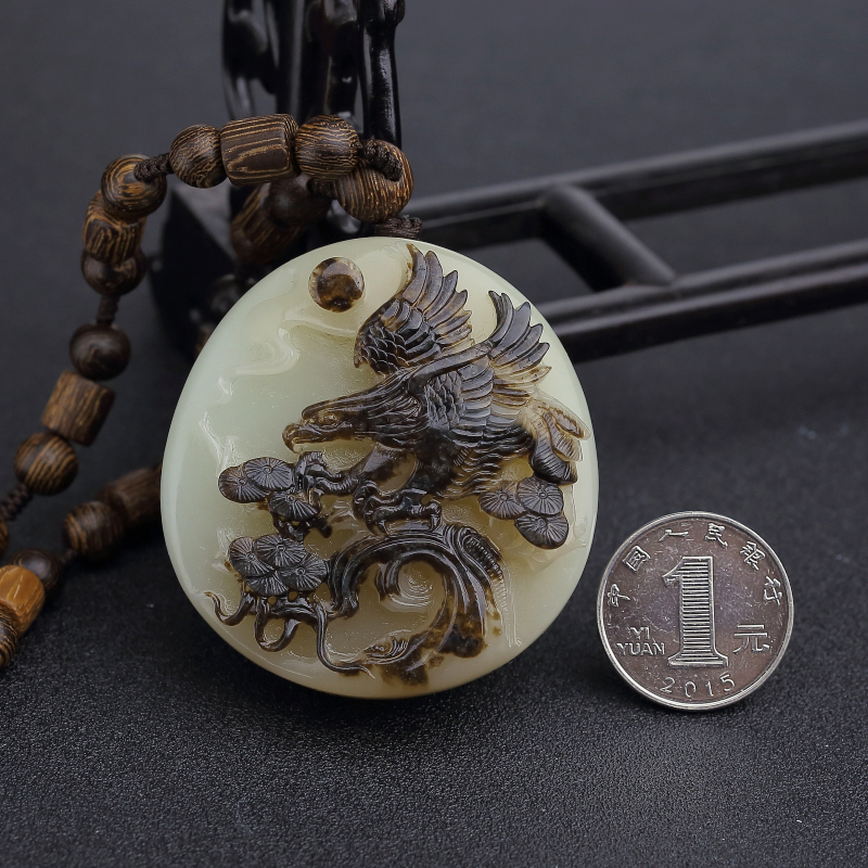 俄料和田玉手把件-红掌柜