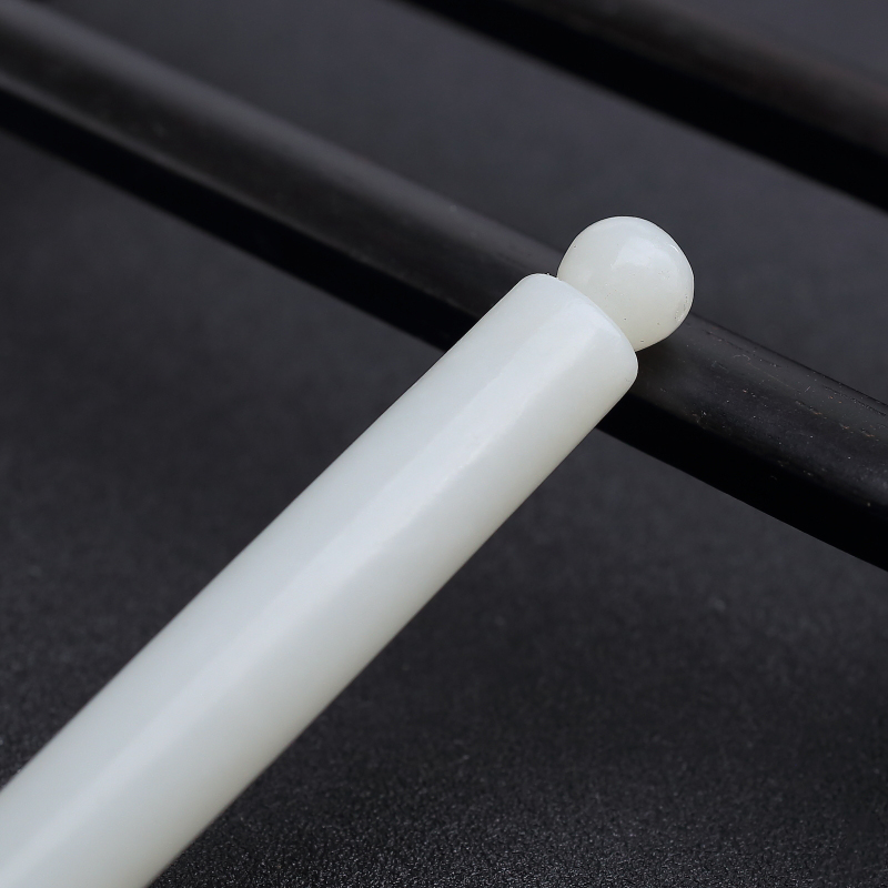 白玉山料毛笔吊坠-红掌柜