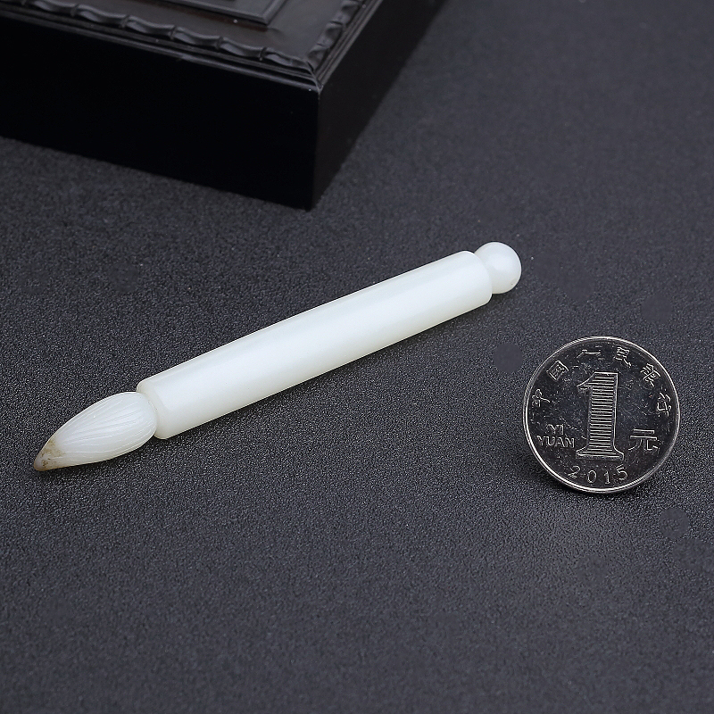 俄料白玉吊坠-红掌柜