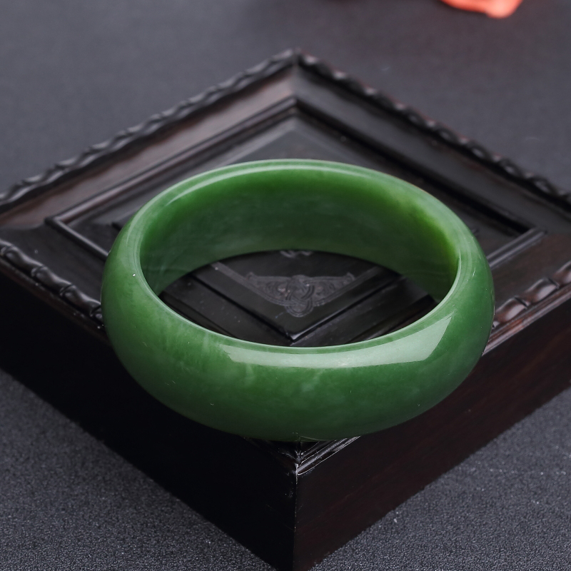 碧玉扁镯-红掌柜