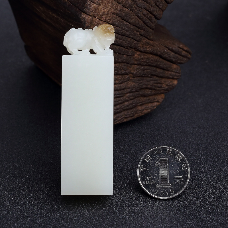 俄料白玉山料印章-红掌柜