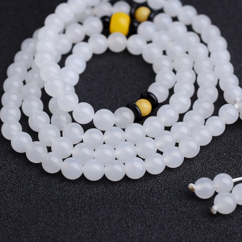 白玉山料108佛珠-红掌柜