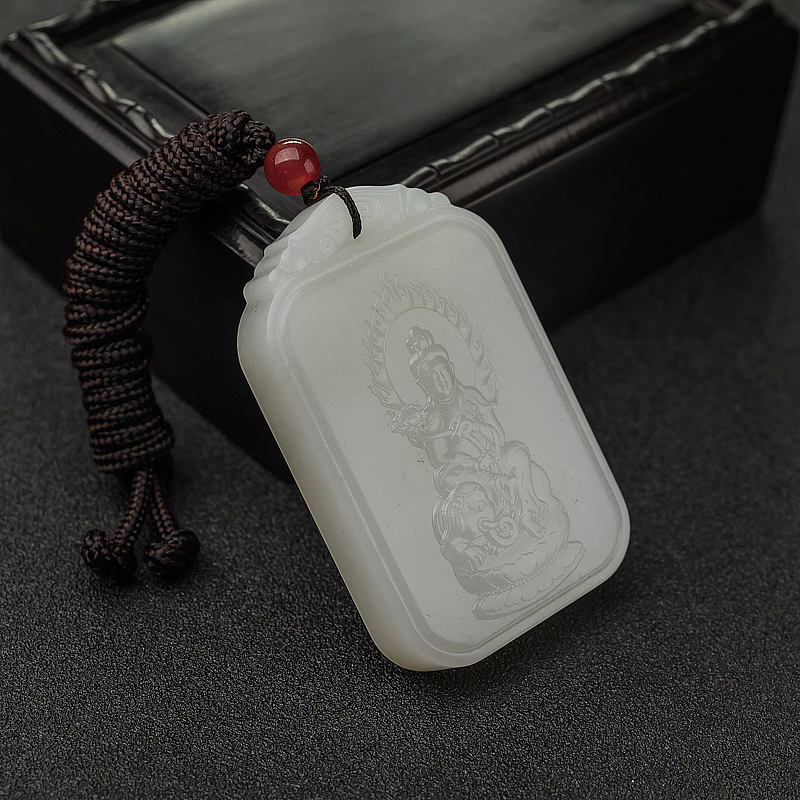 俄料白玉普贤菩萨-红掌柜