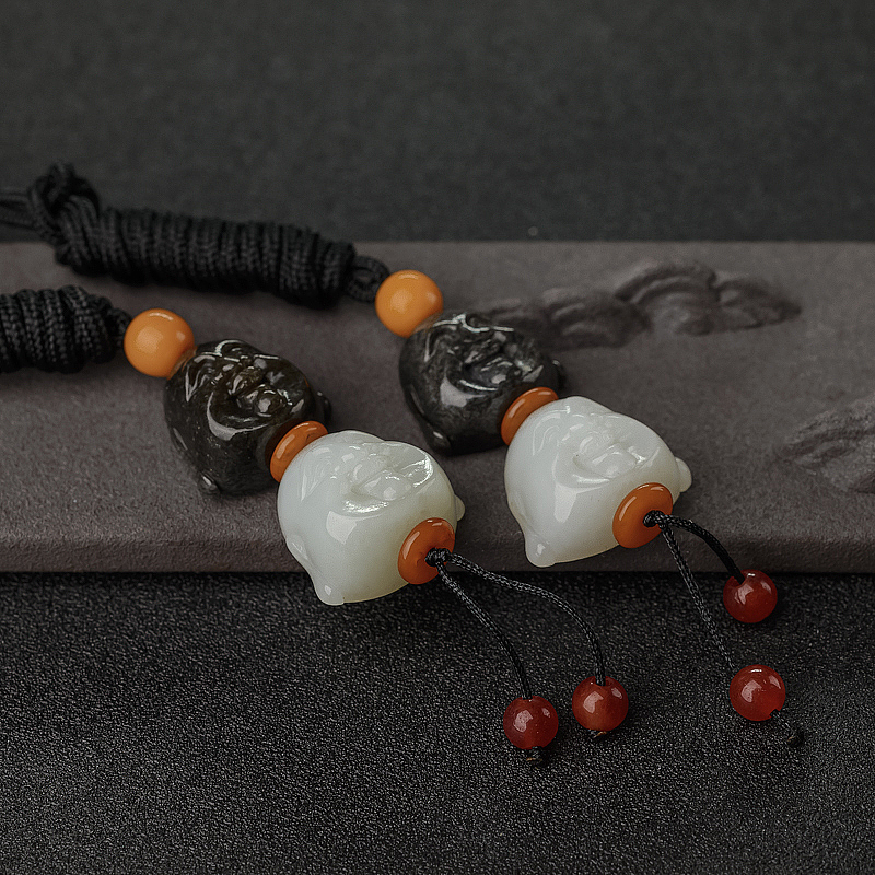 和田玉佛头-红掌柜