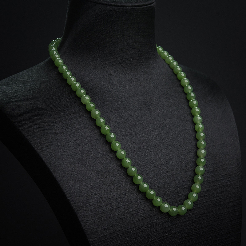 天然山料和田碧玉项链-红掌柜