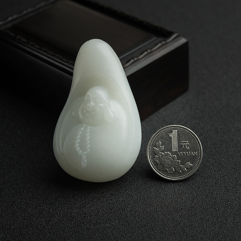 山料和田白玉吊坠-红掌柜