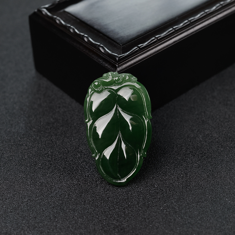 山料和田碧玉叶子-红掌柜