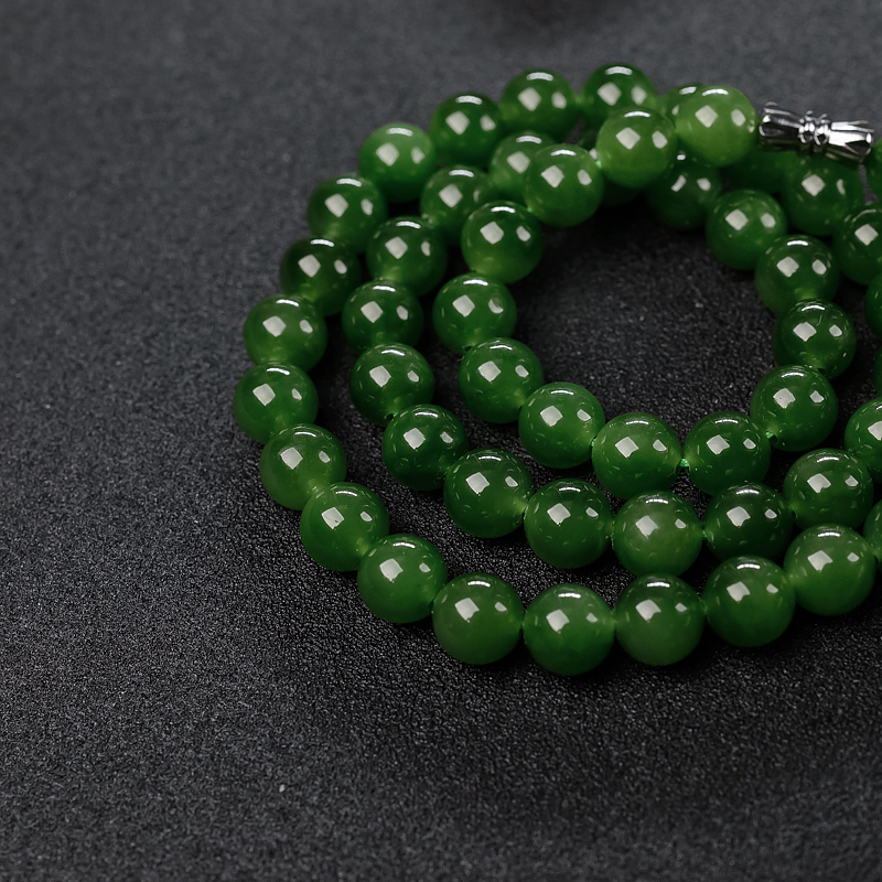 天然山料和田碧玉项链-红掌柜