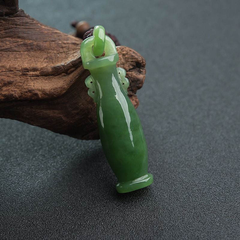 山料和田碧玉平安瓶-红掌柜