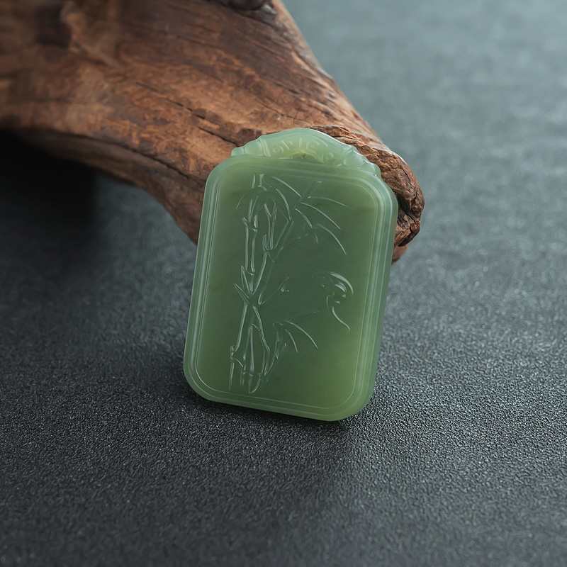 山料和田碧玉吊坠-红掌柜