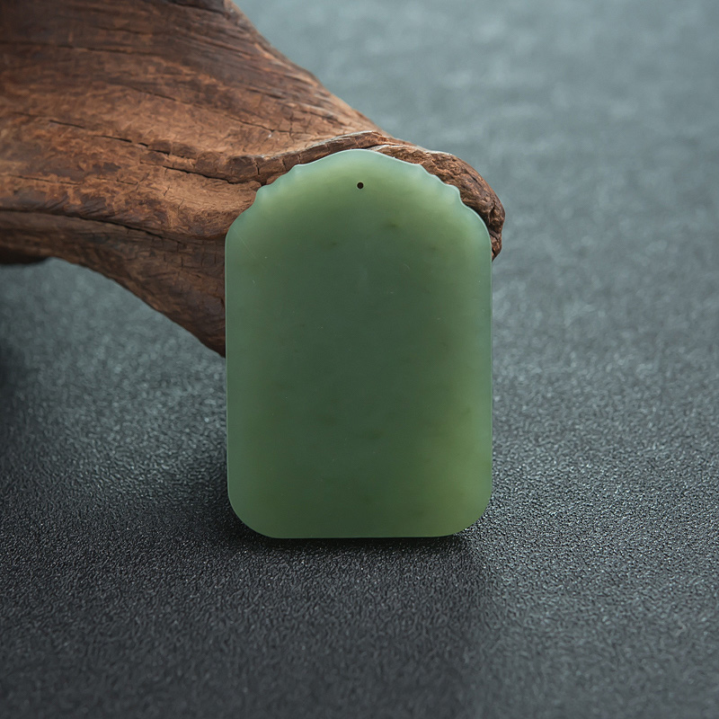 和田碧玉吊坠-红掌柜