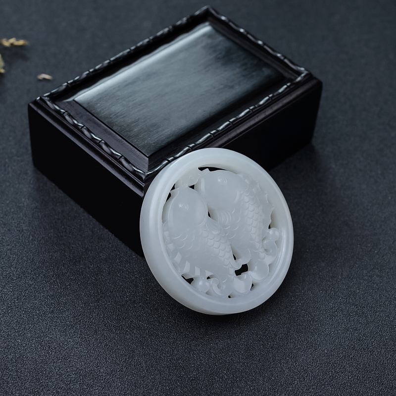 山料和田白玉吊坠-红掌柜