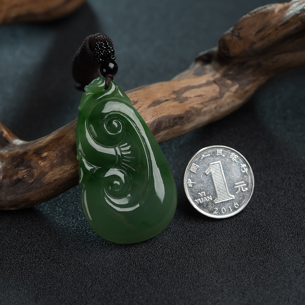 和田玉如意挂坠-红掌柜