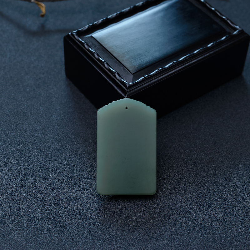 山料和田碧玉吊坠-红掌柜