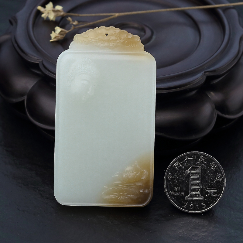 和田玉大日如来吊坠-红掌柜