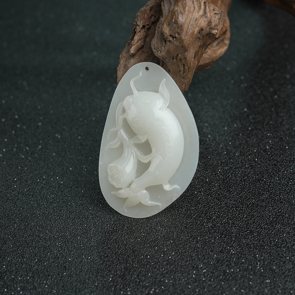 山料和田白玉吊坠-红掌柜