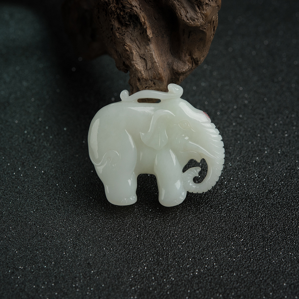 山料和田白玉吊坠-红掌柜