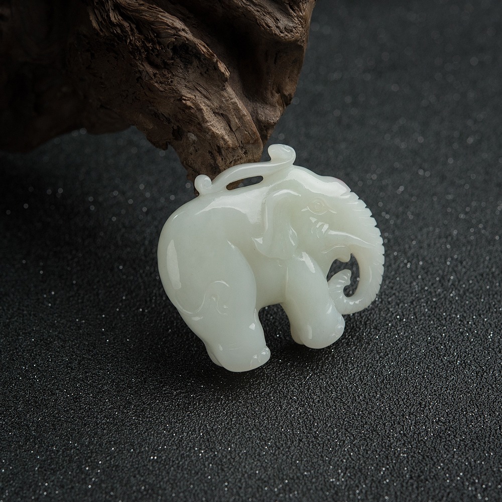 山料和田白玉小象-红掌柜