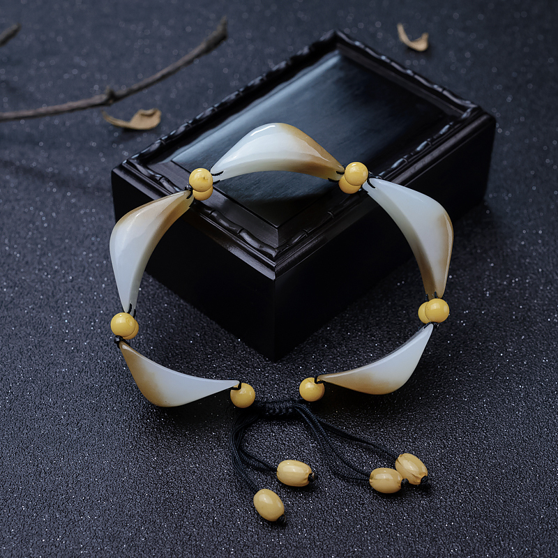 和田玉手串-红掌柜