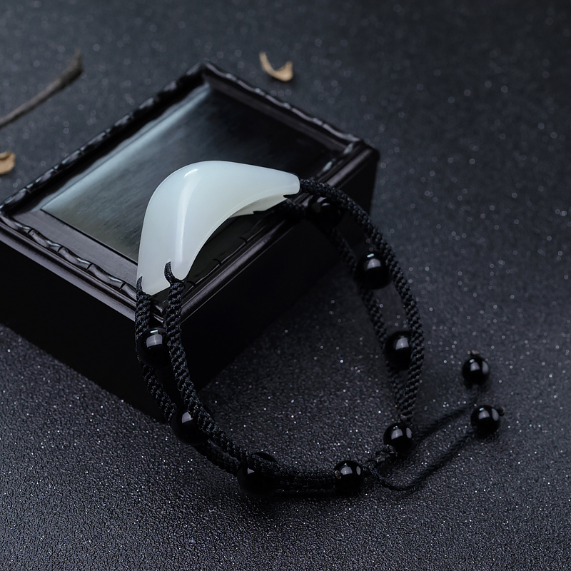 天然和田白玉手串-红掌柜