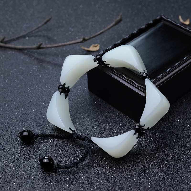 和田白玉手串-红掌柜