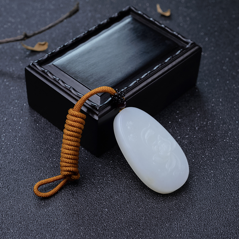 山料和田白玉吊坠-红掌柜