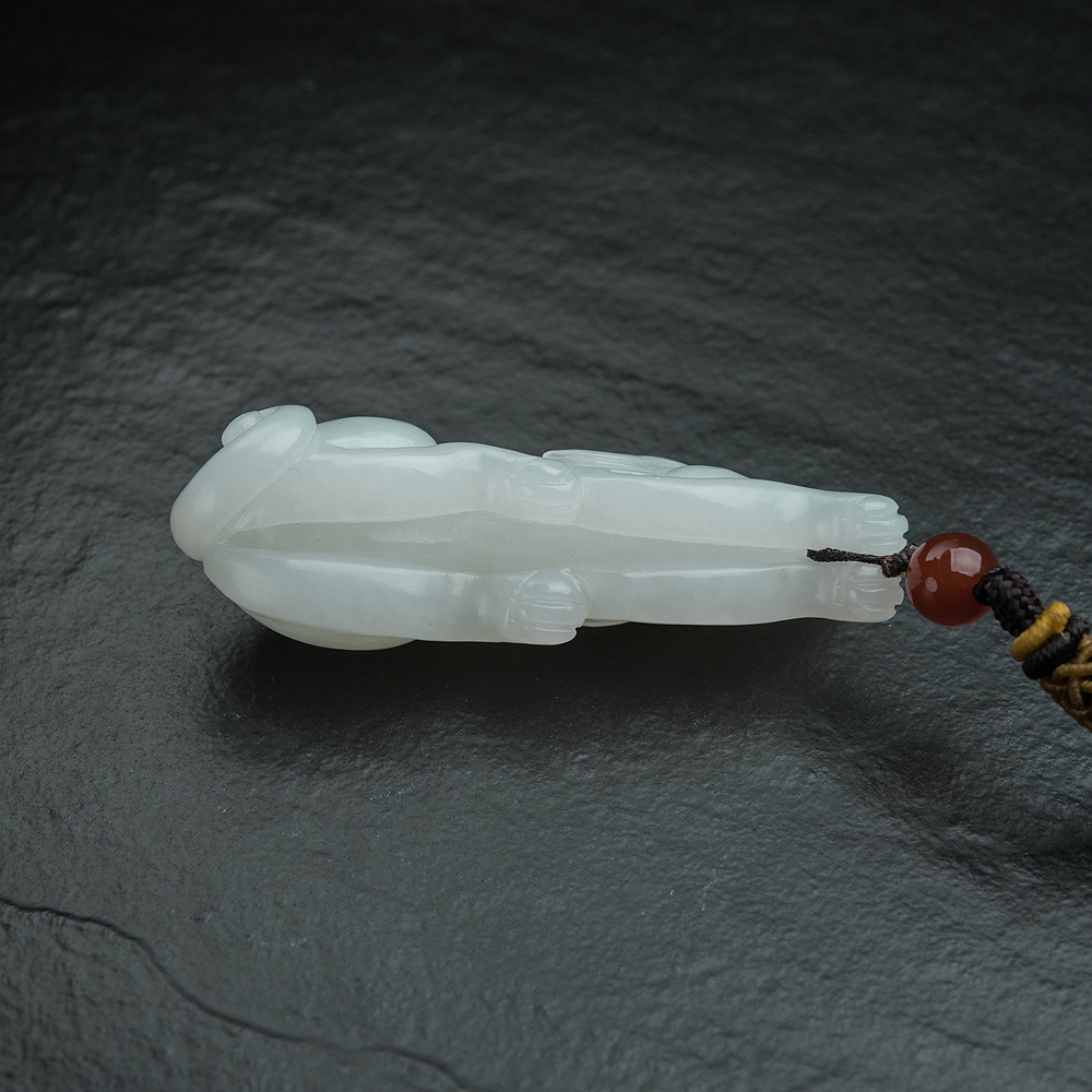 和田玉旺财吊坠-红掌柜