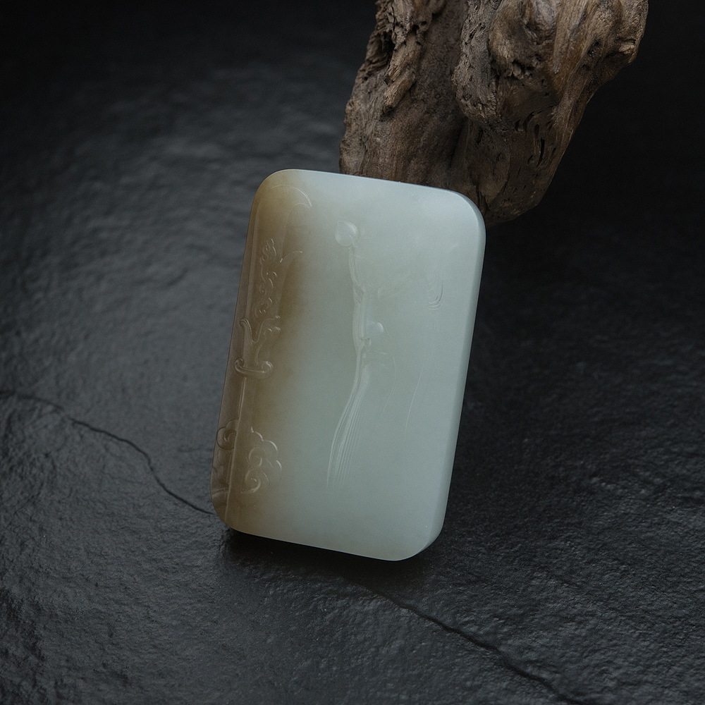 山料和田玉关公吊坠-红掌柜