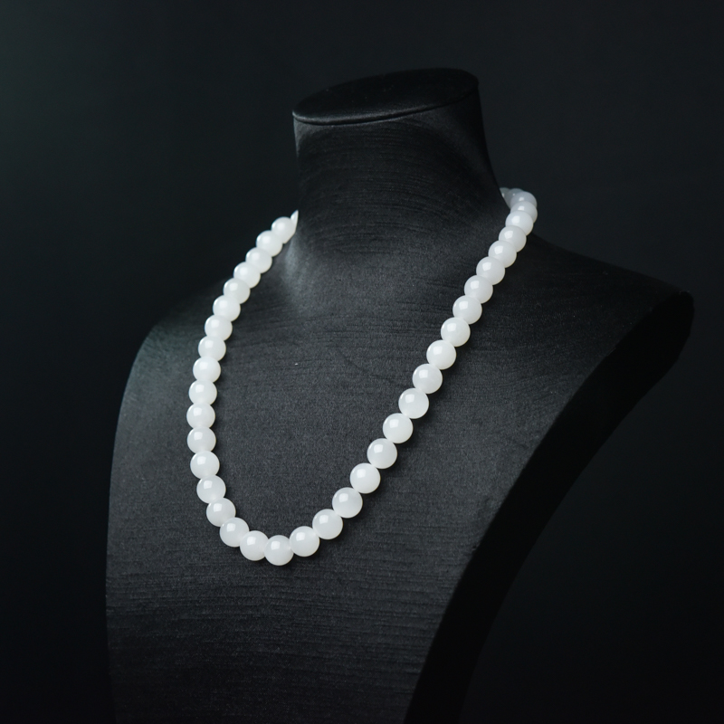 山料和田白玉珠链-红掌柜