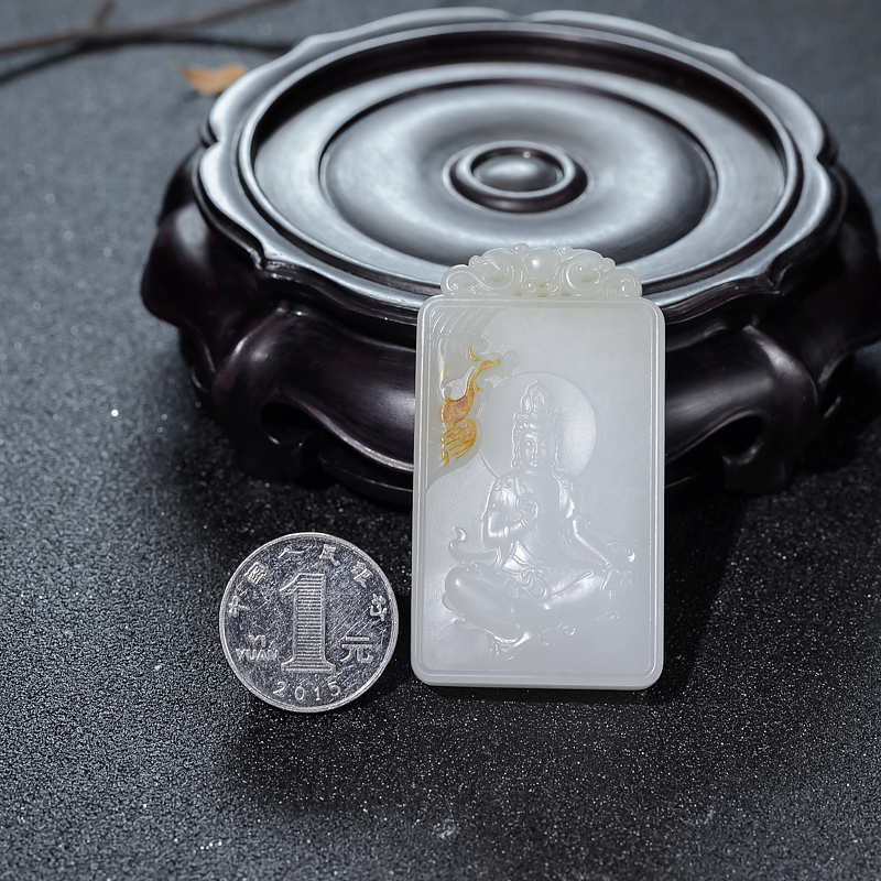 和田玉观音吊坠-红掌柜