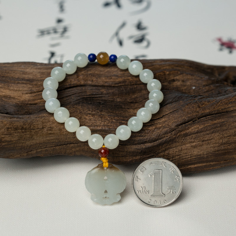 和田白玉手串-红掌柜