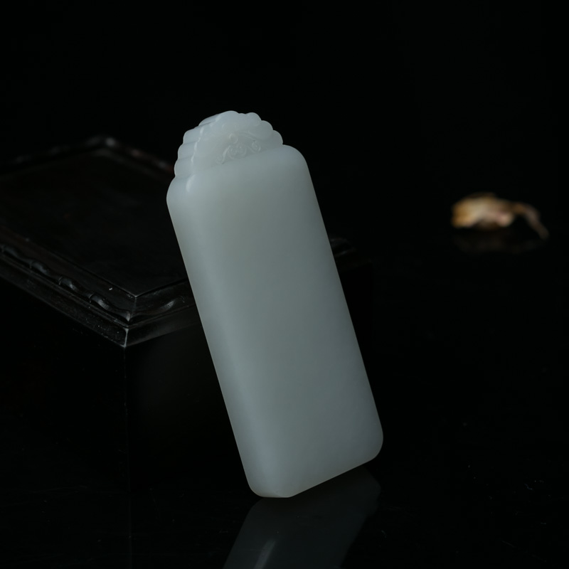 山料和田玉无事牌吊坠-红掌柜