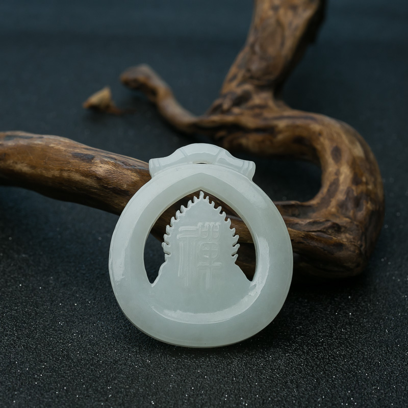 和田玉弥勒佛吊坠-红掌柜