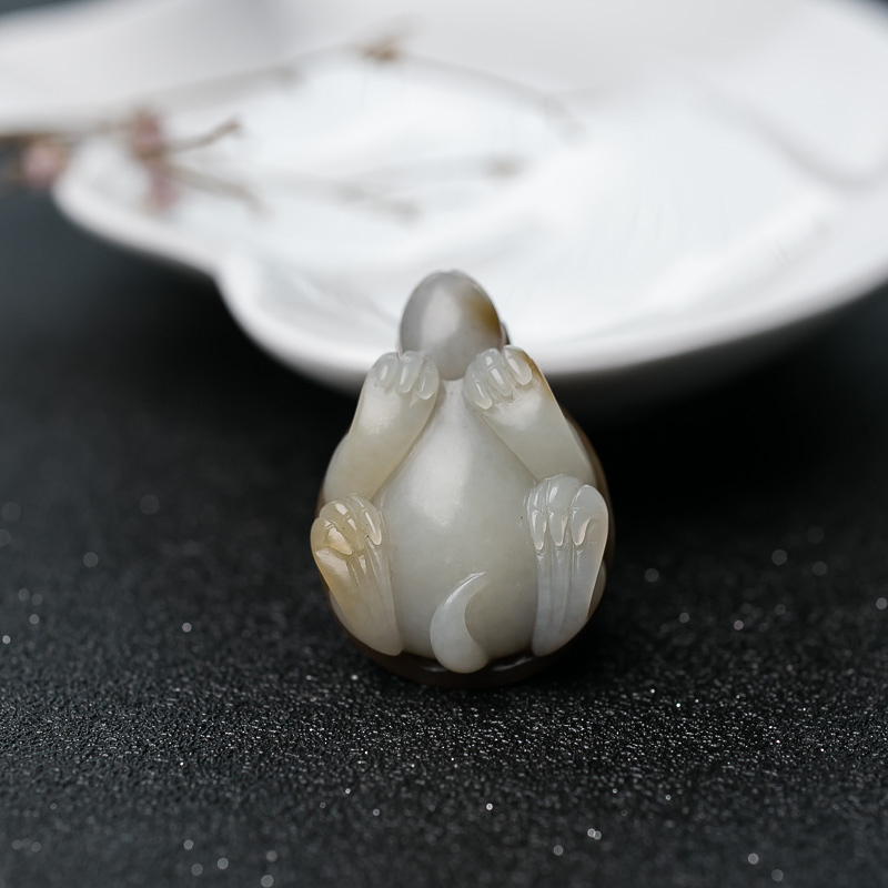 和田玉乌龟吊坠-红掌柜