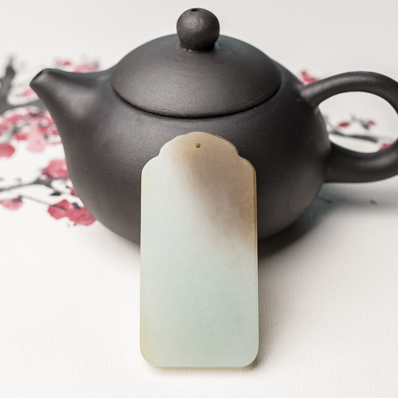 和田玉花开见佛吊坠-红掌柜