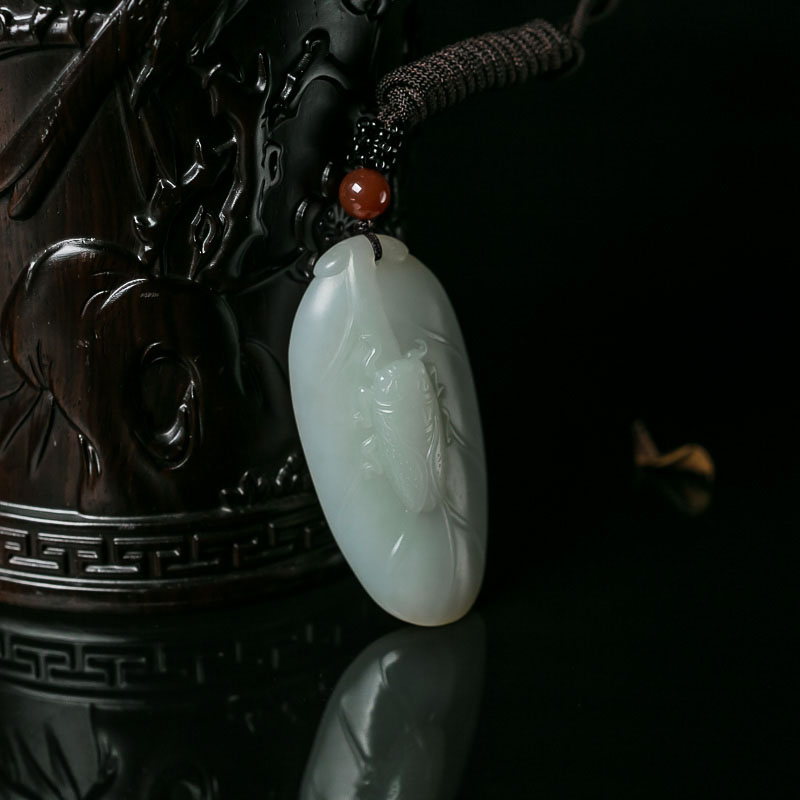 山料和田玉金枝玉叶吊坠-红掌柜